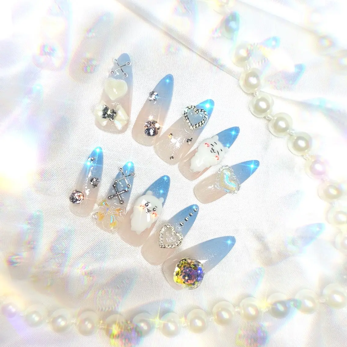 ネイル ジェルネイル 韓国ネイル パラジェル Nail&Eye Spina 琴美のマツエク・マツパデザイン