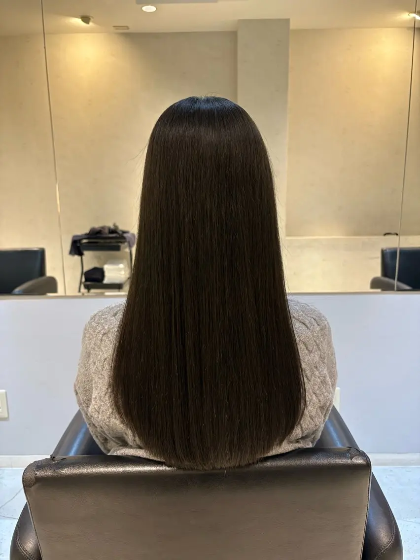 【髪が硬くならない縮毛矯正😳✨】カット+クオライン縮毛矯正+linkトリートメントの写真