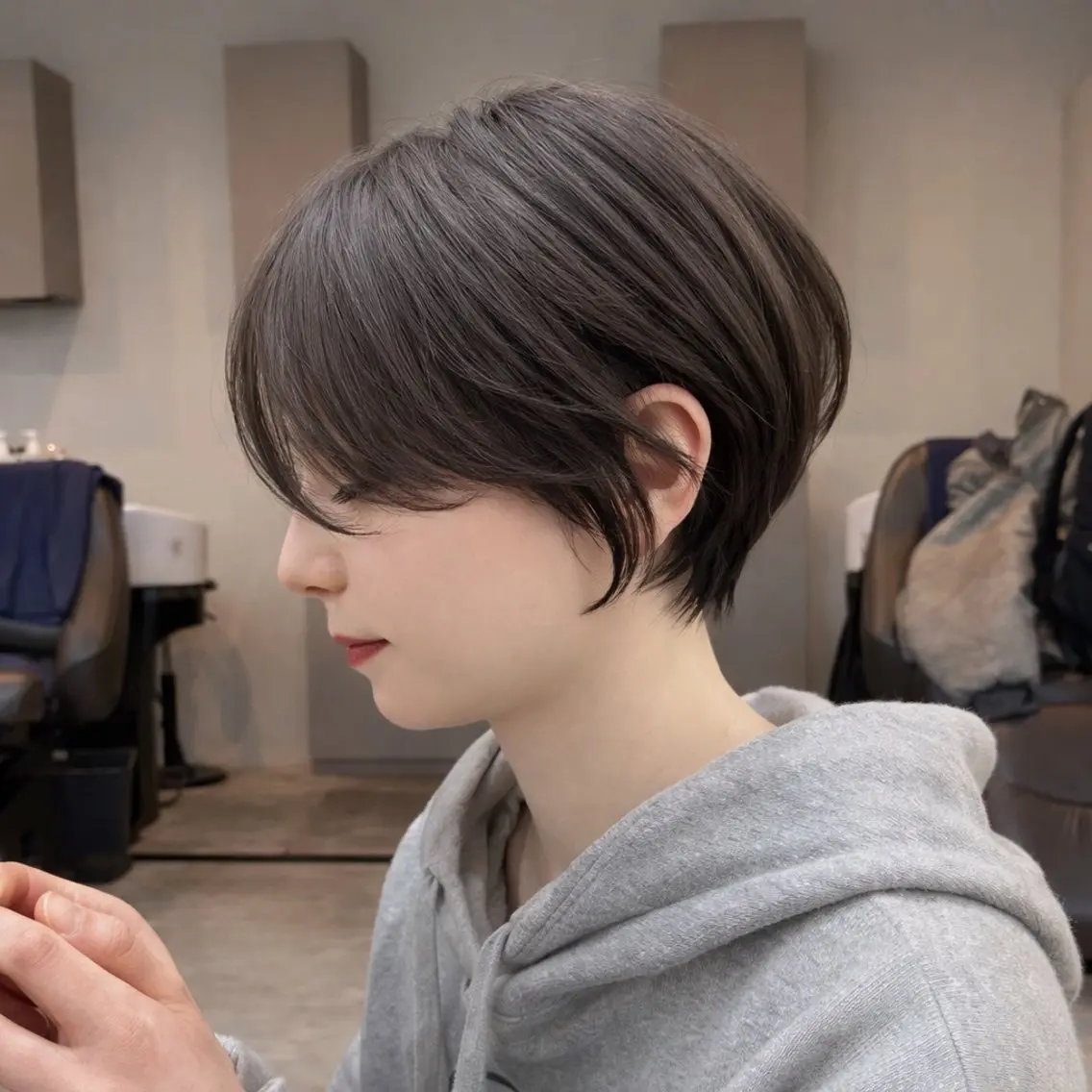 ショート 似合わせカット ショートヘア トリートメント manami/ ハッシュレイヤーのヘアスタイル