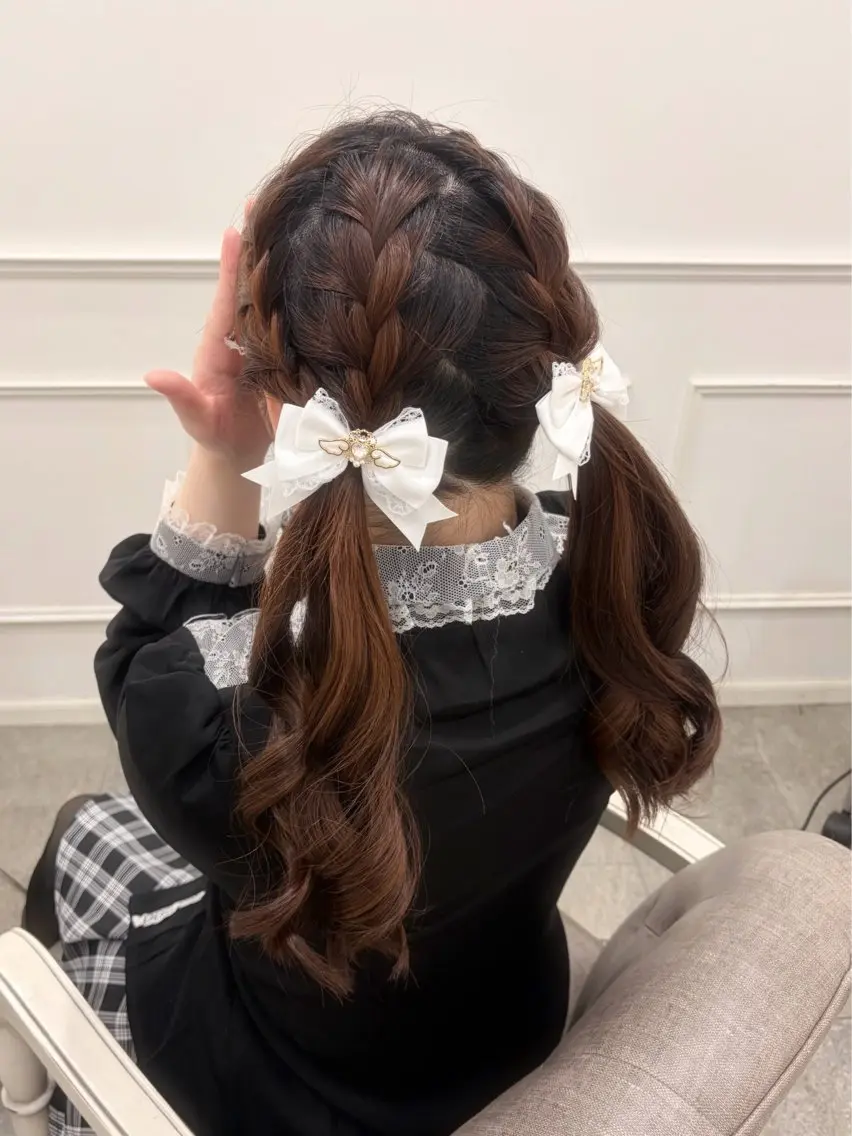 ロング ツインテール 木村 しずかのヘアスタイル