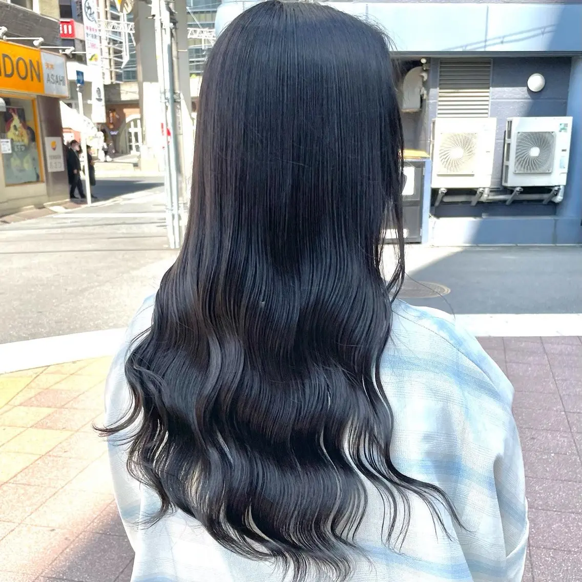 ロング カラー ヘアカラー トリートメント ブリーチなし透明感 🍀梅田・増田のヘアスタイル