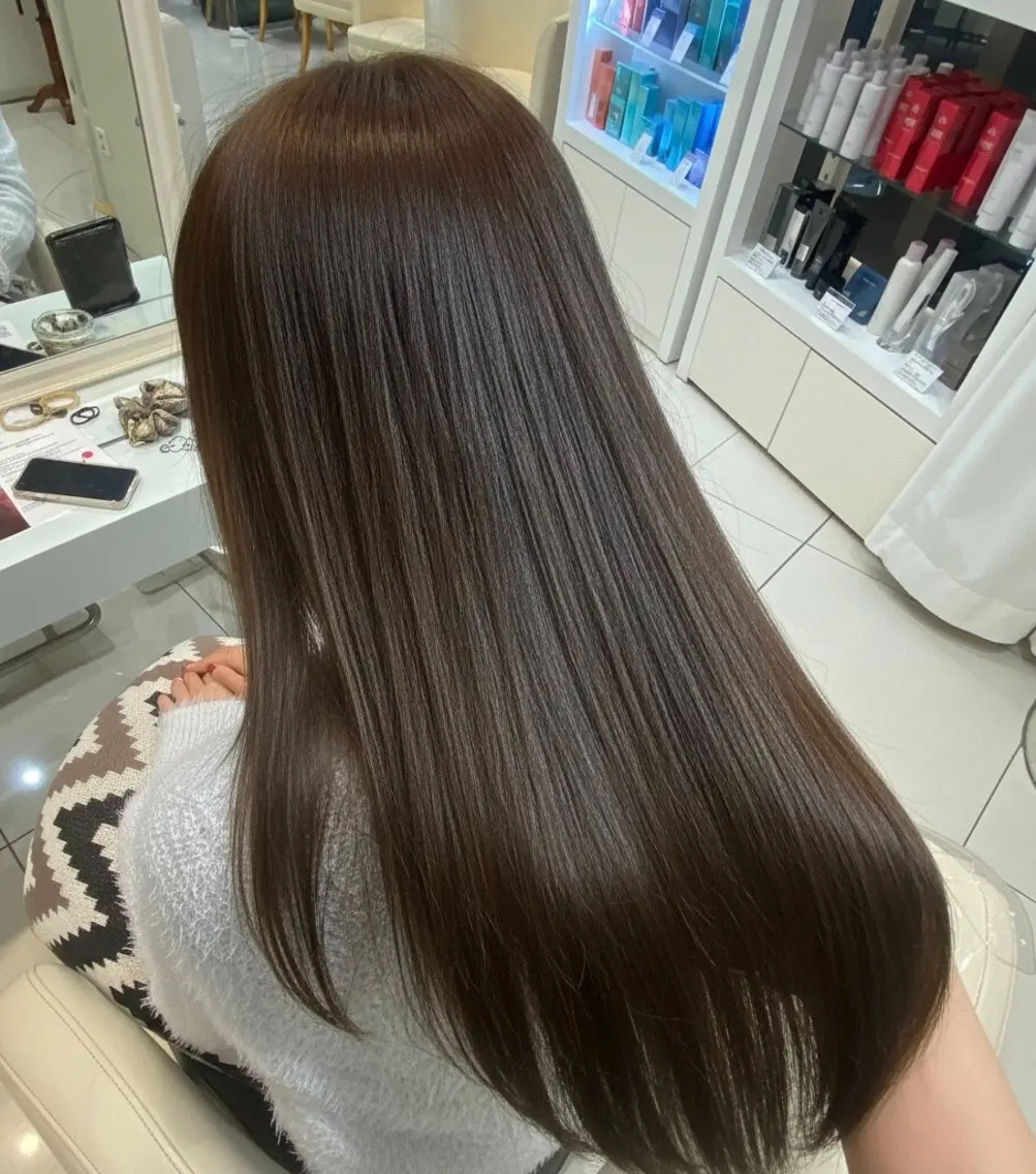 セミロング カラー カット ヘアカラー 縮毛矯正 縮毛矯正/艶カラー /レイヤー🌙ゆきのヘアスタイル