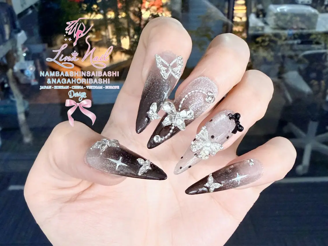 ネイル チークネイル 桜ネイル フラッシュネイル フットネイル ジェルネイル リナネイル 長堀橋店/東心斎橋店のマツエク・マツパデザイン