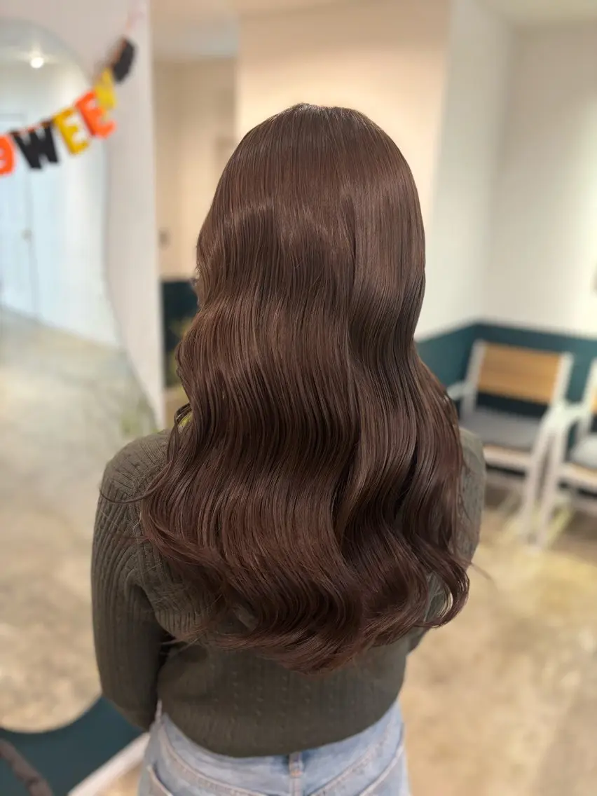 ロング ヘアカラー トリートメント ☁️RIKA☁️ @ri2_____bのヘアスタイル
