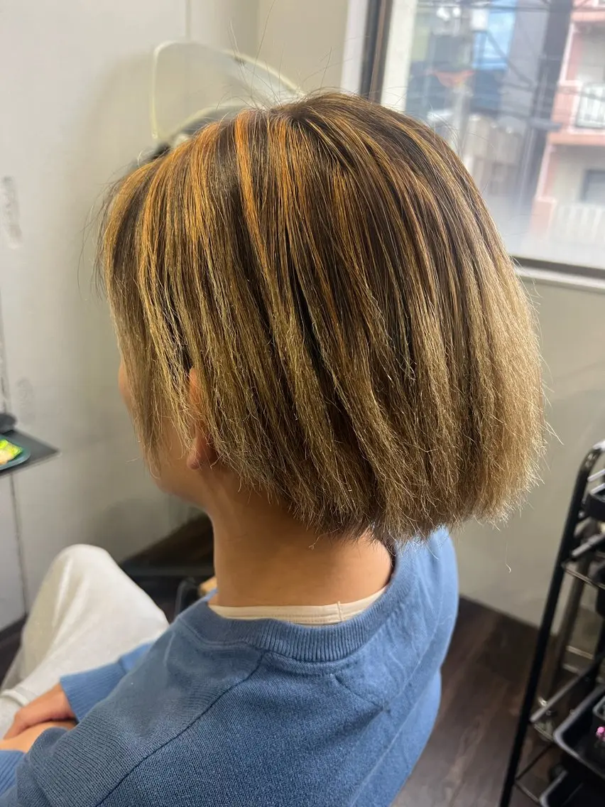 メンズ メンズハイライト メンズハイトーン ヘアカラー terra🌈大久保 睦美のヘアスタイル