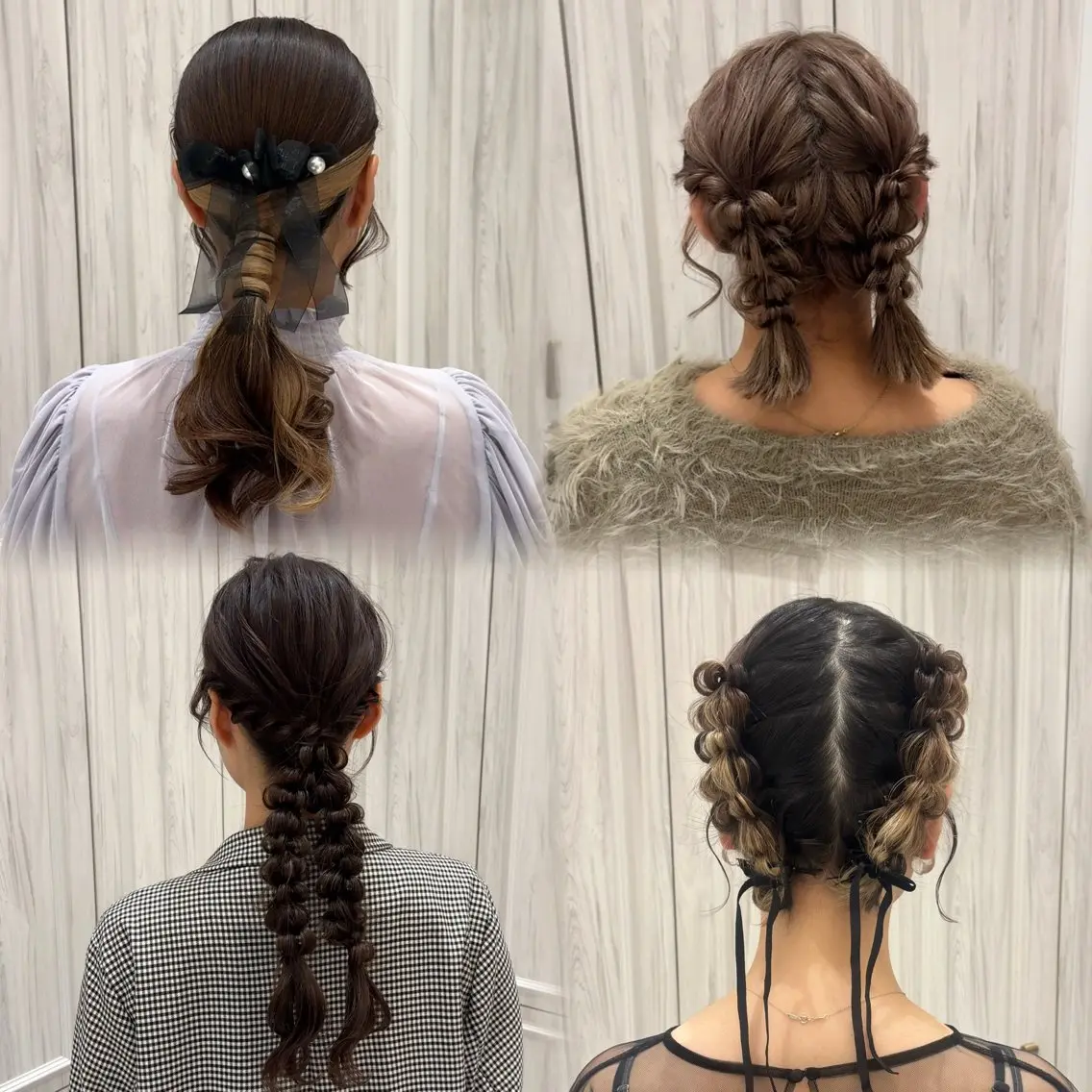 ミディアム ヘアアレンジ 艶カラー/ヘアセット /momo🎀のヘアスタイル