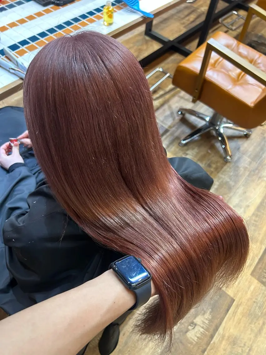 ロング カラー ヘアカラー トリートメント 💖カラー/ブリーチ 💖あつやのヘアスタイル