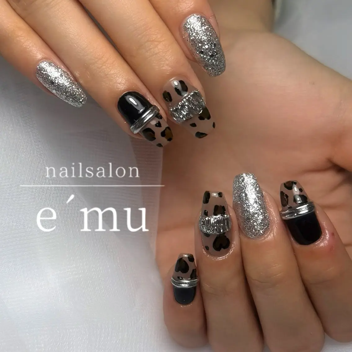ネイル アニマル柄 ハンドネイル nailsalon e´muのネイルデザイン