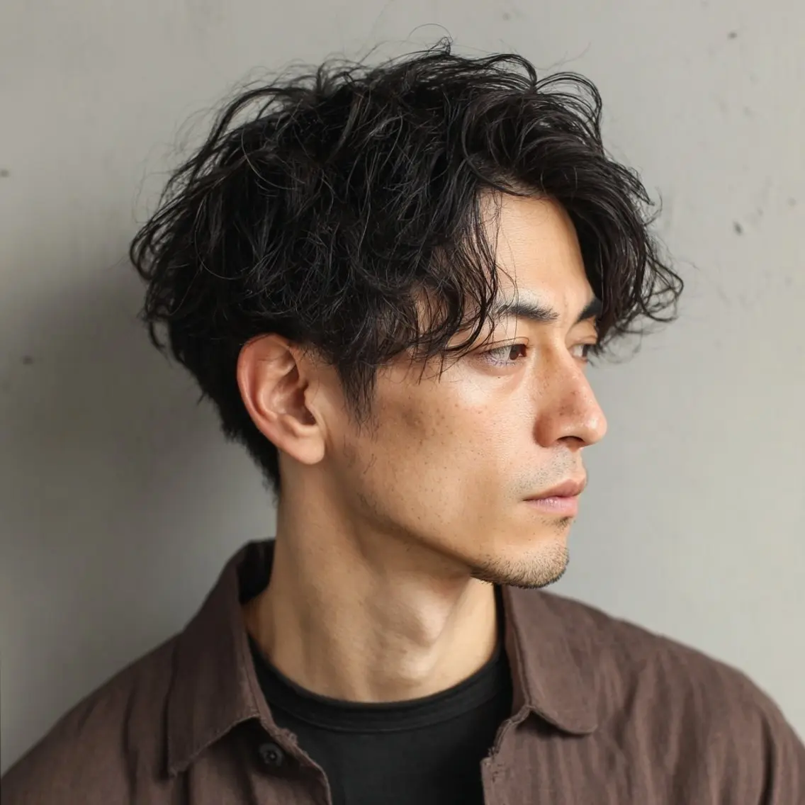 似合わせメンズカット＋朝楽（時短）くせ毛風パーマ💇‍♂️の写真