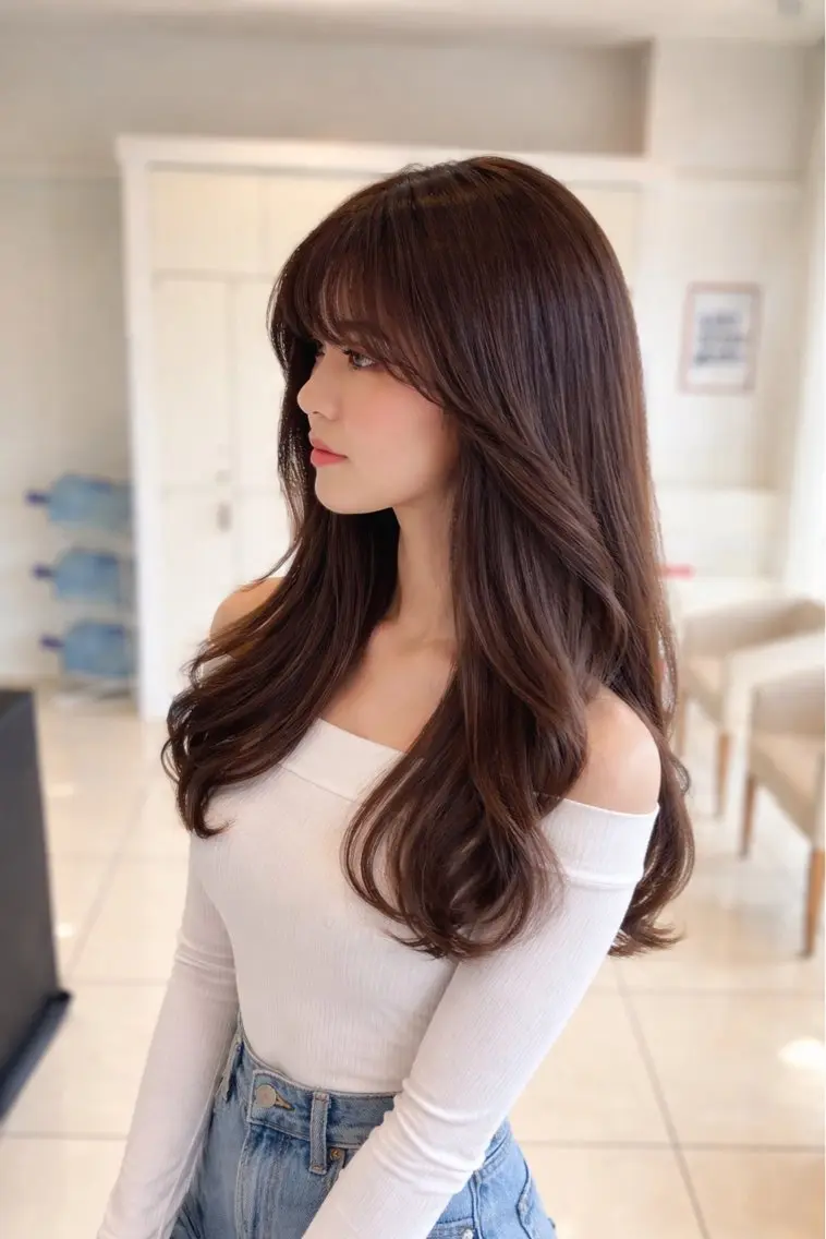 ロング カラー カット ヘアカラー 金子 直樹のヘアスタイル