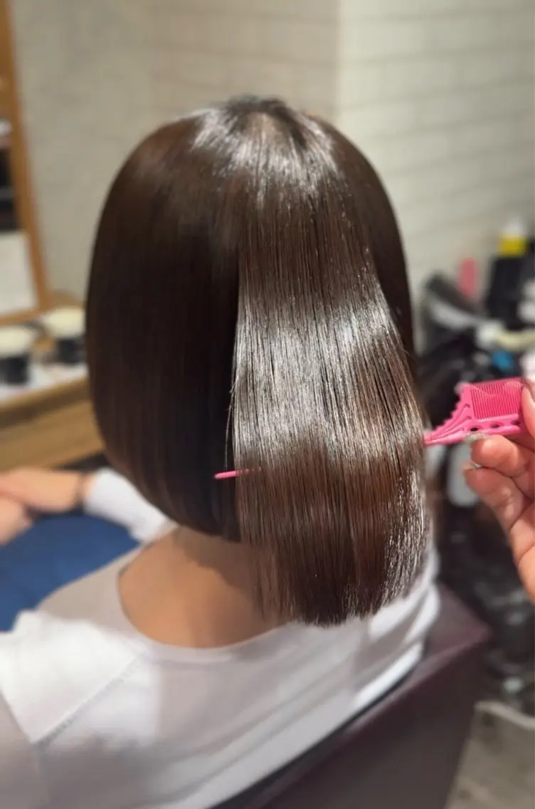 ショート カット 縮毛矯正 乃空/★縮毛矯正✩* /うる艶(.⩊<)☆のヘアスタイル
