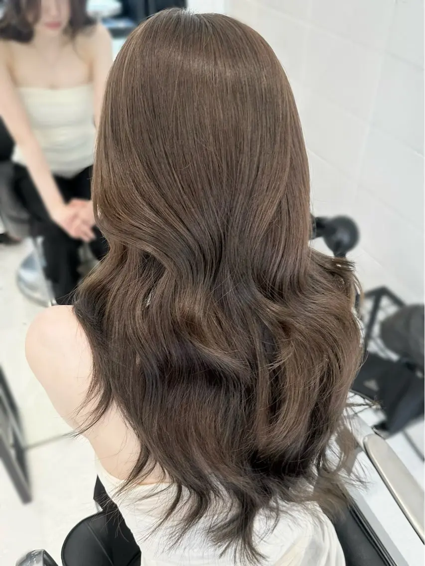 ロング ヘアカラー 🎀ミカ/レイヤー/ 韓国ヘア/原宿🎀のヘアスタイル