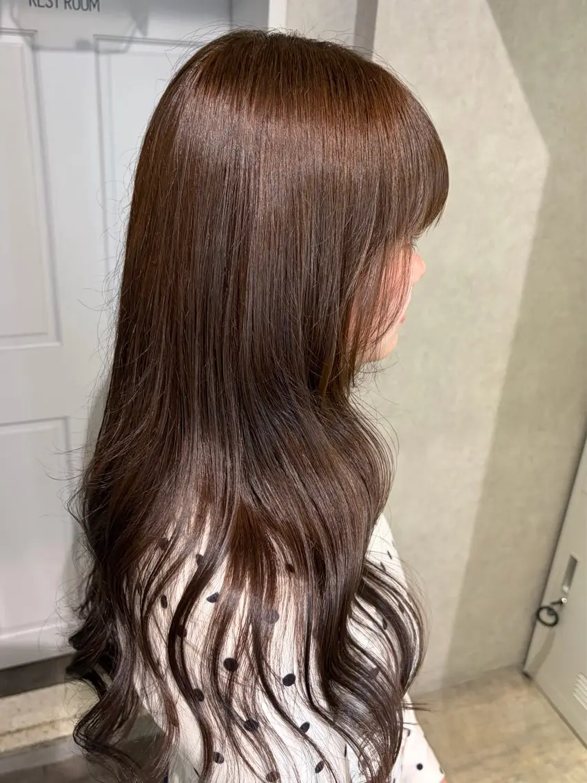 ロング カラー ヘアカラー 透明感カラー🫧🎀 まりなのマツエク・マツパデザイン