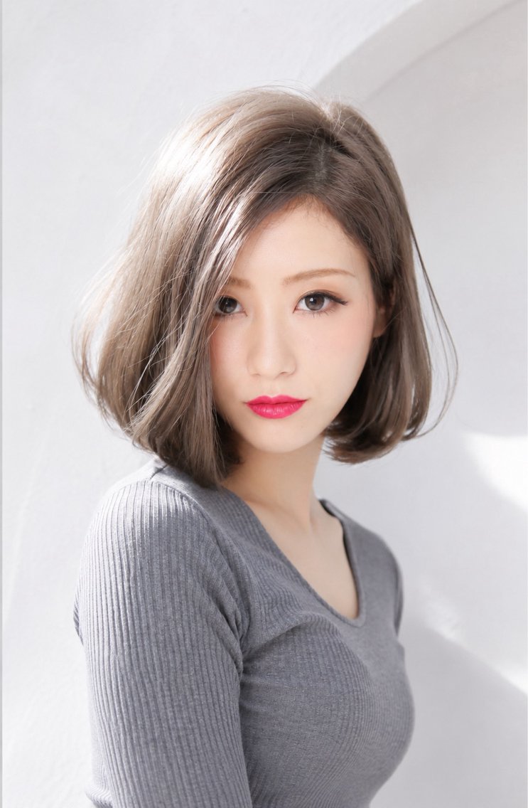 ミディアム カラー タケ ウチのヘアスタイル