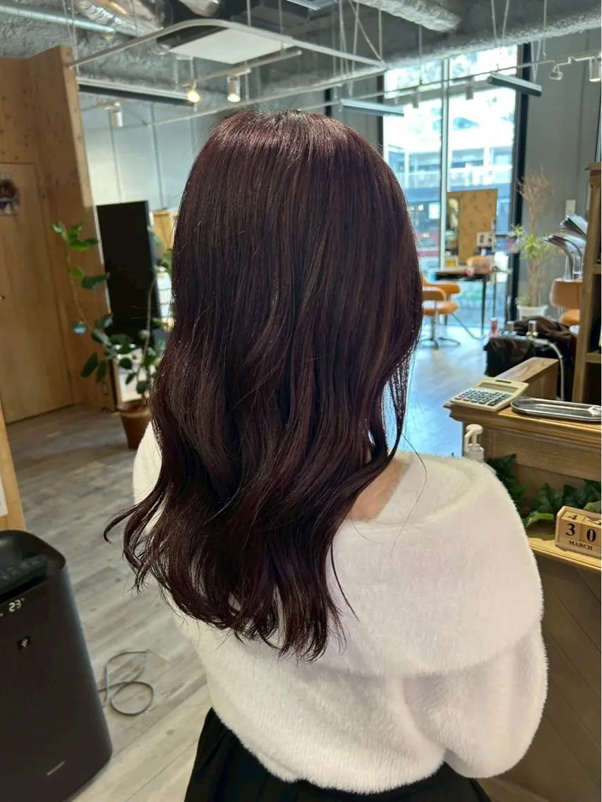 カラー 透明感カラー ヘアカラー カラーモデル募集 佐藤 有彩のヘアスタイル