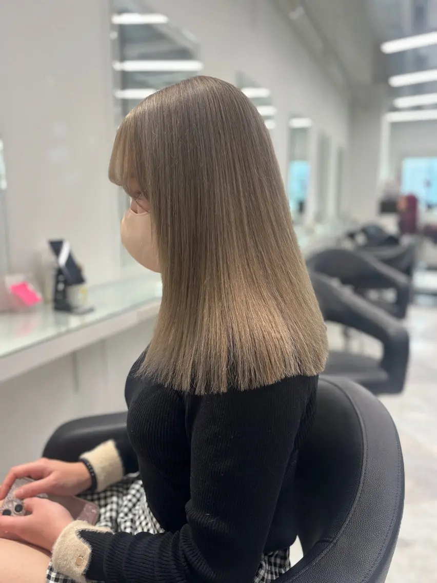 ロング カラー 💖ミルクティー💖 あかり💖のヘアスタイル