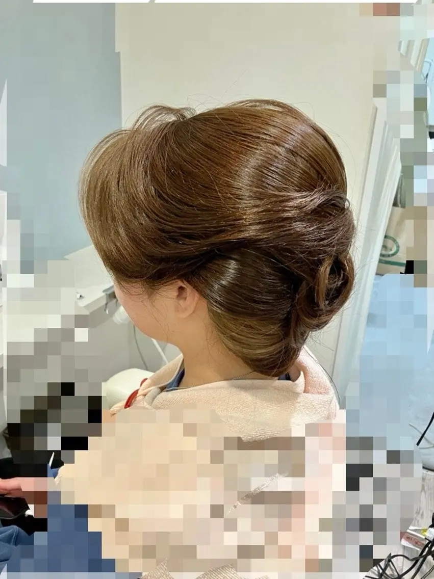 ヘアアレンジ 結婚式ヘアセット 土日祝・早朝OKのヘアスタイル