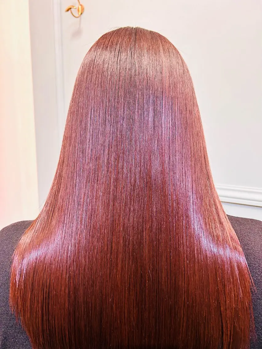 ロング カラー バレイヤージュ ハイライトカラー ハイライト 髪質改善 レイヤーカット カット ヘアカラー トリートメント ✨メテオ　髪質改善✨ シバタのヘアスタイル