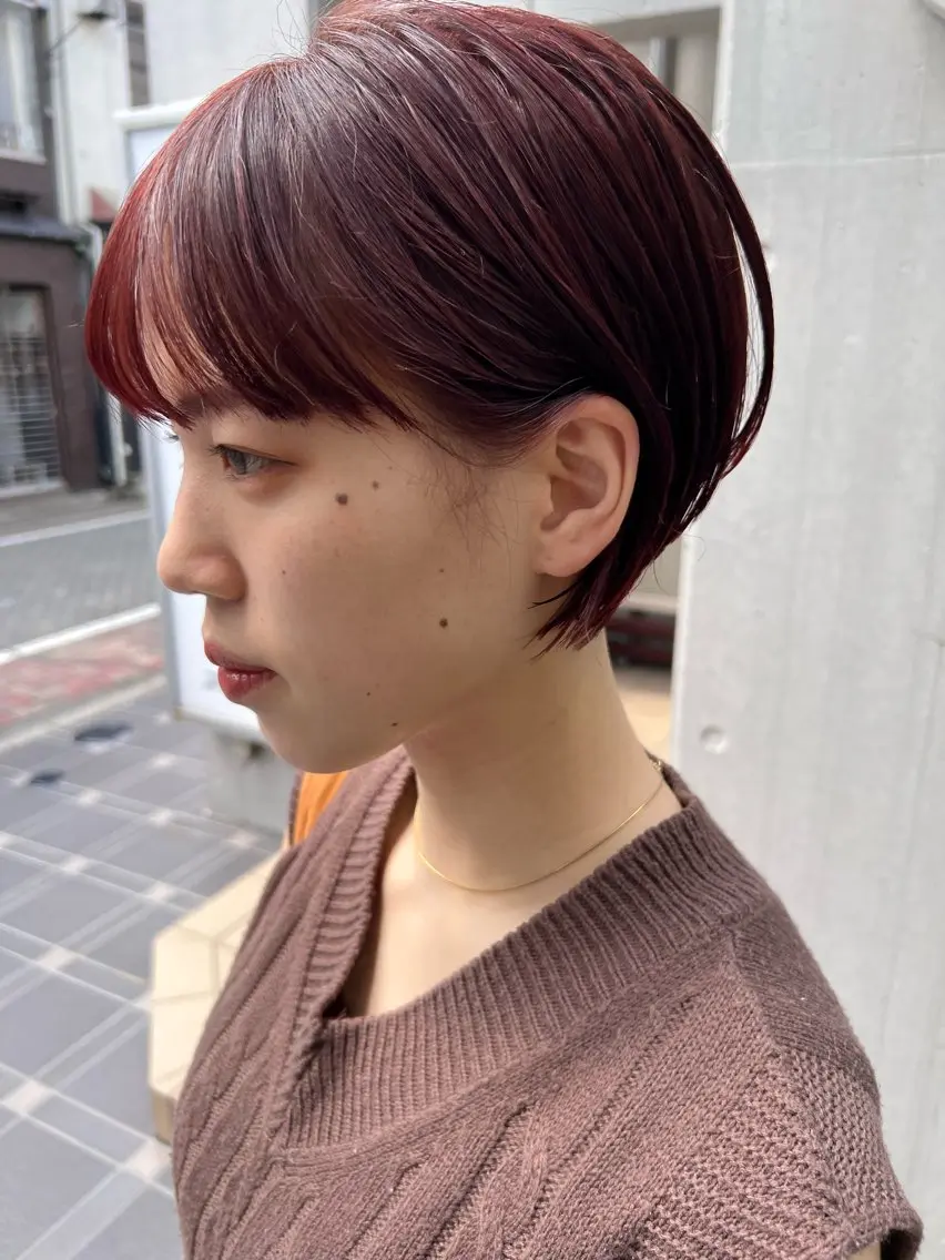 ショート カラー カット ヘアカラー トリートメント しみず さくら🌸のヘアスタイル