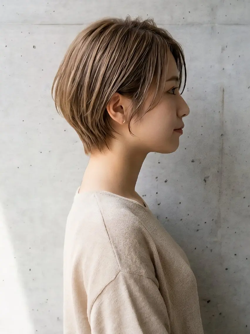 【頭皮ケア・ボリュームアップ】骨格美カット+カラー+血行促進☆頭頭脳プログラムショートコースの写真