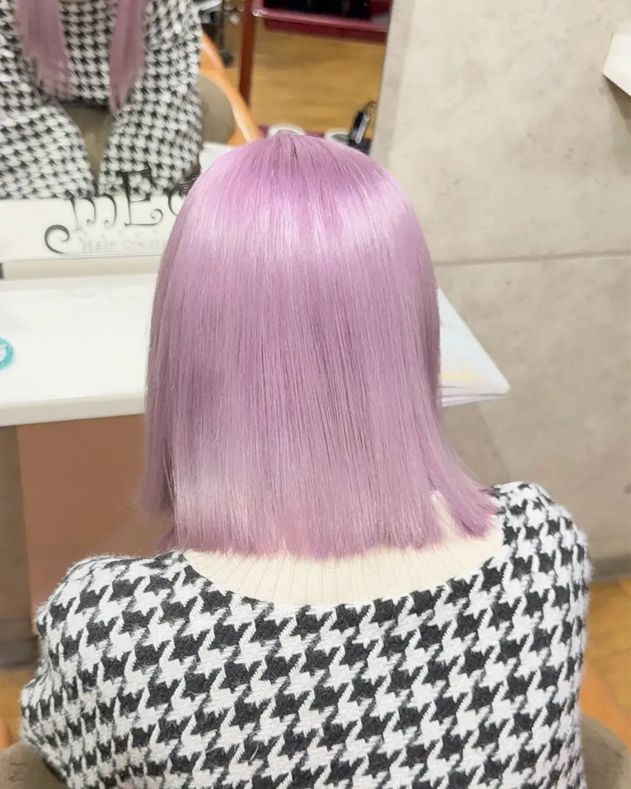 ショート カラー ブリーチ ダブルカラー カット ヘアカラー トリートメント ブロンド/ピンク/ ミルクティー/アトムのヘアスタイル