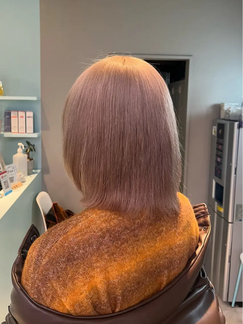 ミディアム カラー ヘアカラー トリートメント ブリーチカラー 🩵MIZUKIのヘアスタイル