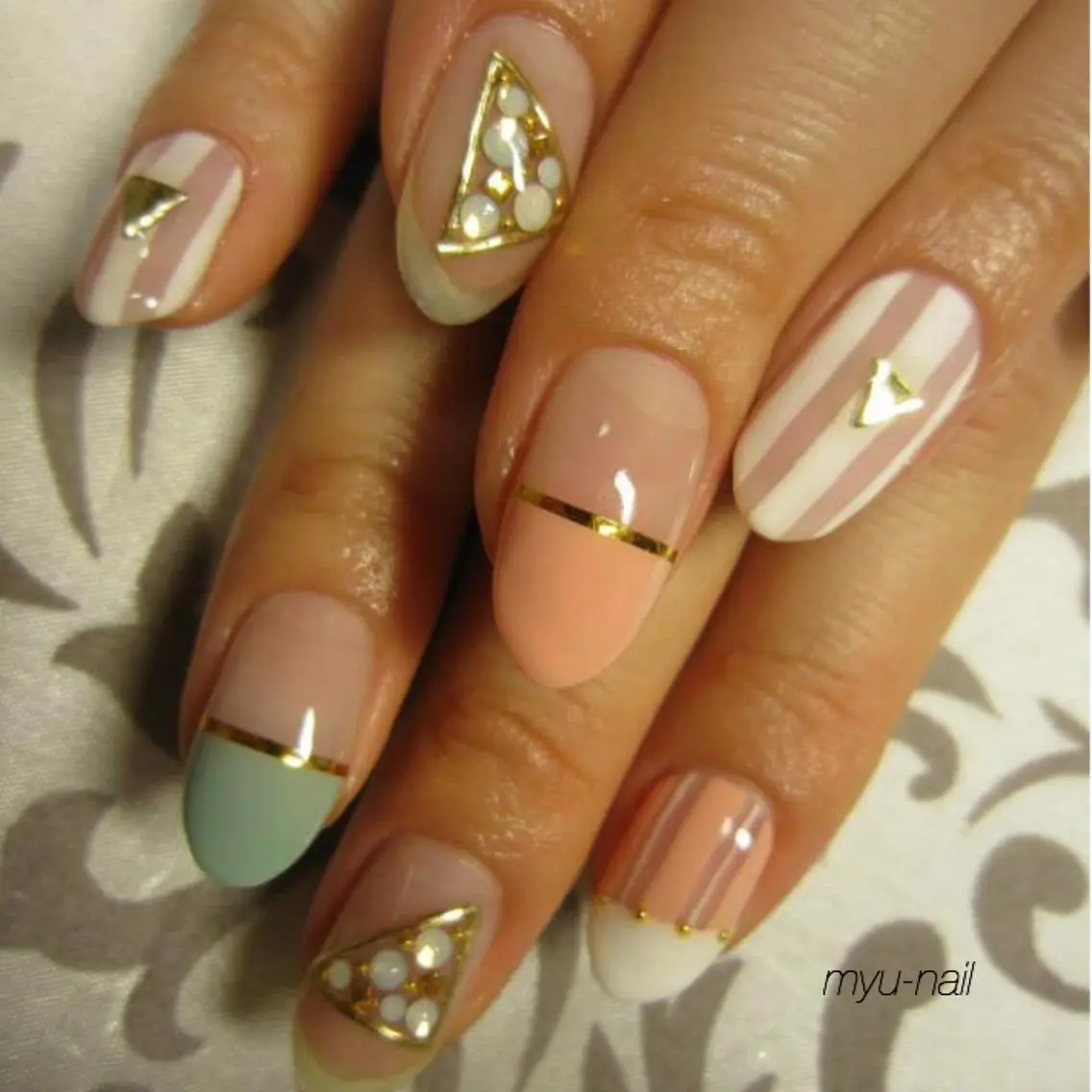 ネイル アートネイル ホームサロン myu-nailのネイルデザイン