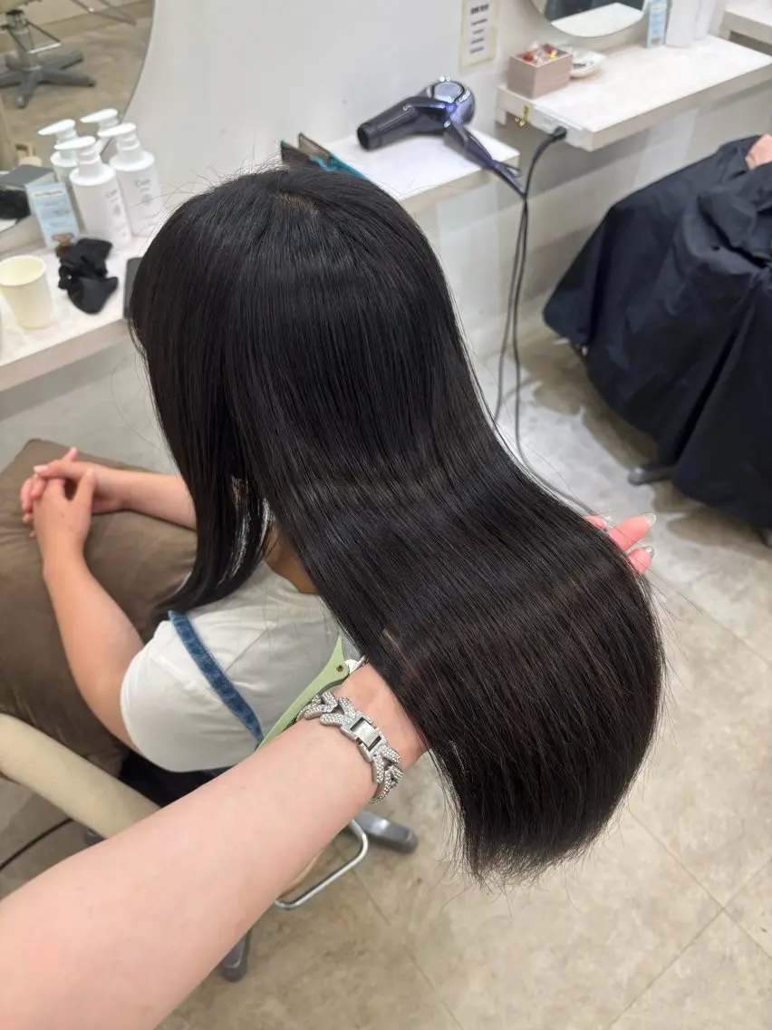 ロング 縮毛矯正 Core かんなのヘアスタイル