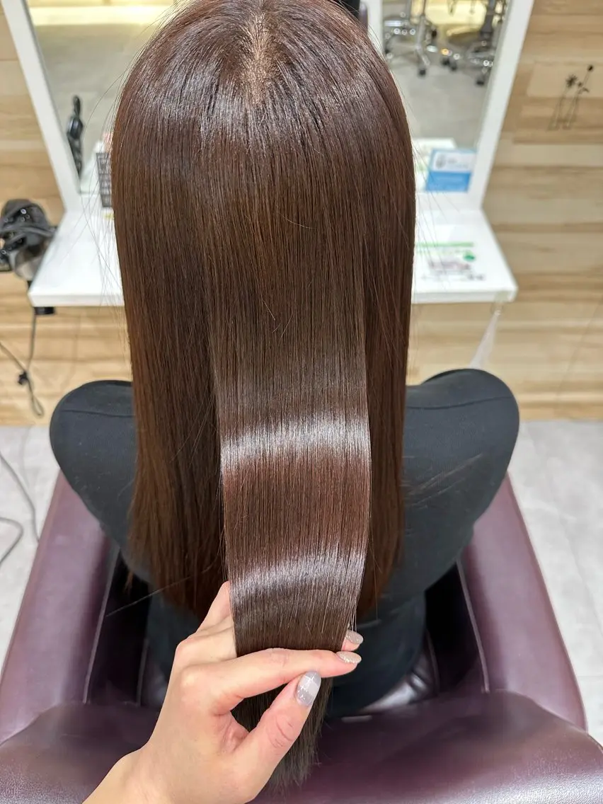 ロング カラー 髪質改善 トリートメント 阪本 愛実のヘアスタイル