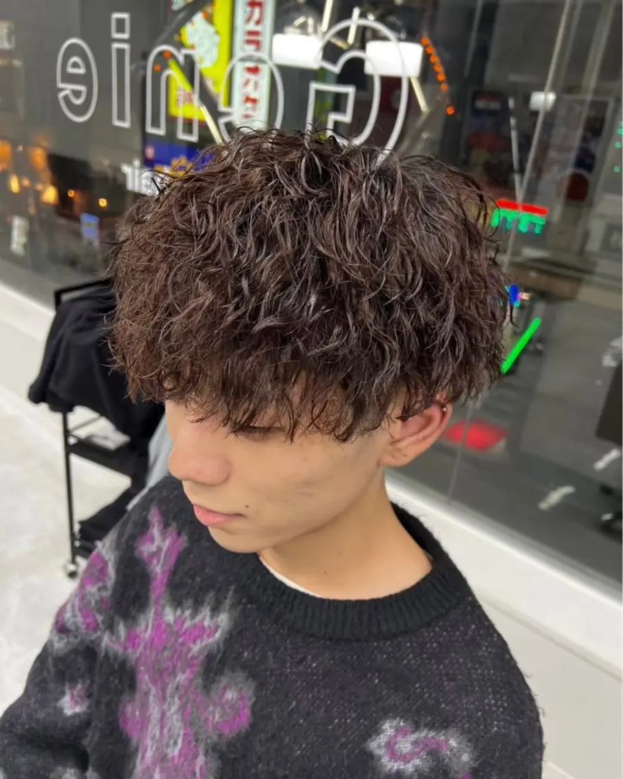 パーマ メンズ カット パーマ 👑メンズ/パーマ/ 小島桐弥👑のヘアスタイル