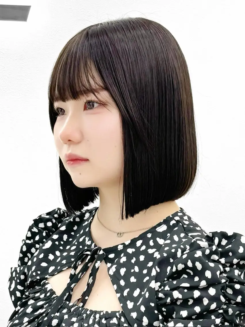 ショート カラー ヘアアレンジ カット 縮毛矯正 トリートメント ヘッドスパ ヘアセット 縮毛矯正🤍 盛れるボブ/ひかりのヘアスタイル