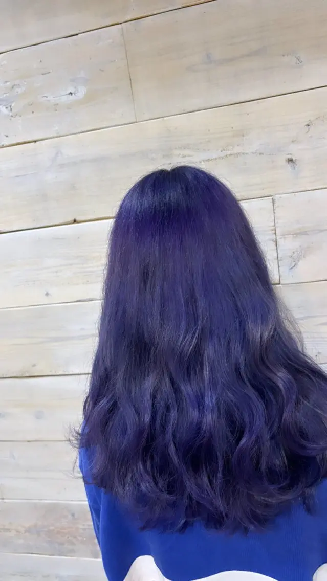 ロング カラー バイオレットカラー カラー400種類以上 仁香𓂃 𓈒𓏸のヘアスタイル