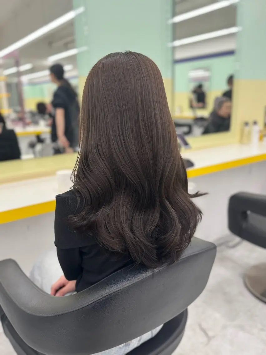 ロング カラー カット ヘアカラー トリートメント ヘッドスパ ヘアセット 【透明感×レイヤー】 🍃RIKU🍃のヘアスタイル
