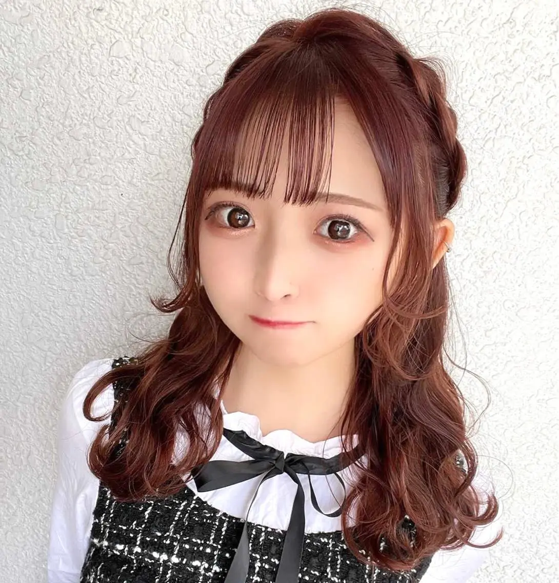 カラー ヘアアレンジ ハーフアップ 💖透明感カラー💖 mayukoのヘアスタイル