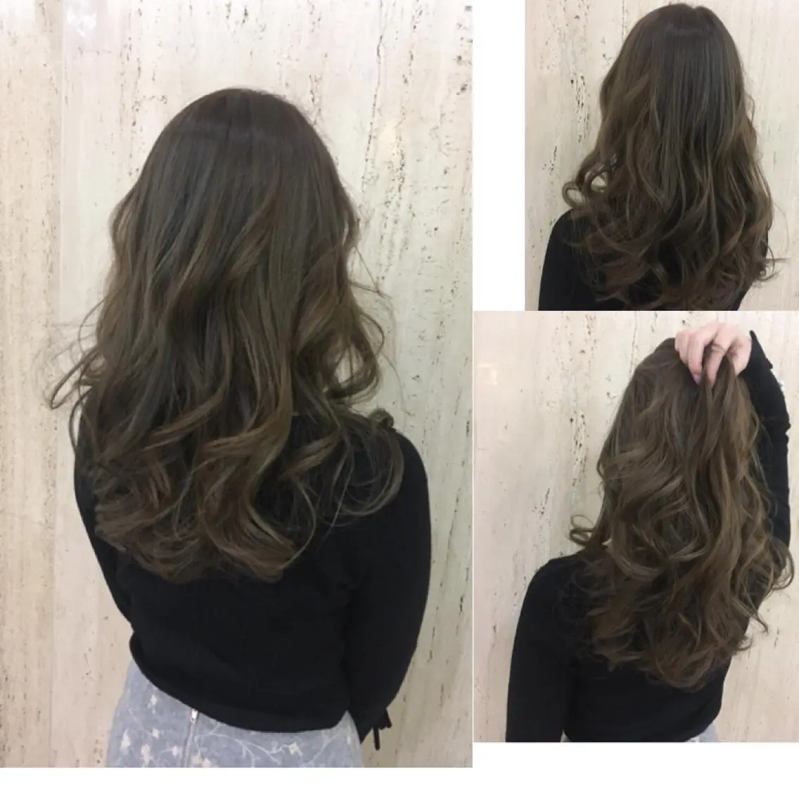 セミロング カラー カット ヘアカラー 山本 早織のヘアスタイル