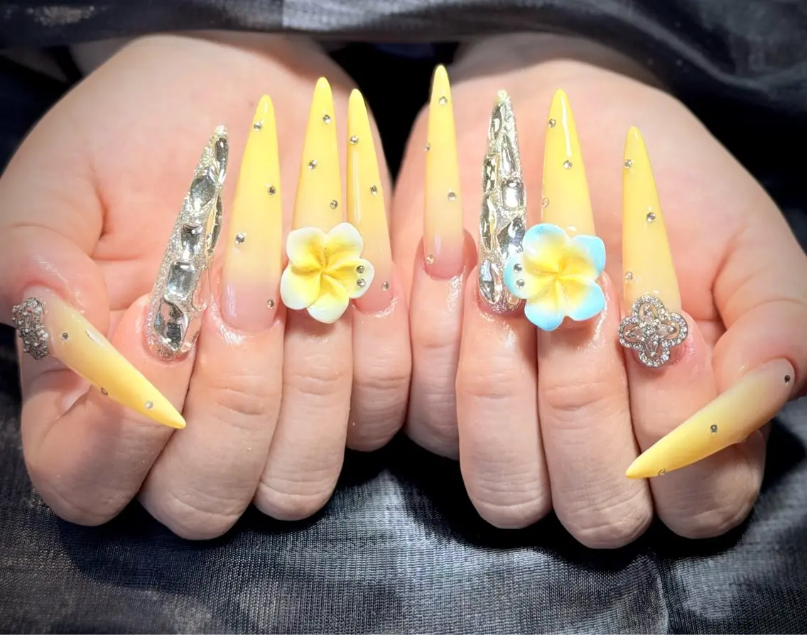 ネイル オーロラネイル チークネイル フットネイル フレンチネイル ジェルネイル ハンドネイル Nichi Nailsのネイルデザイン