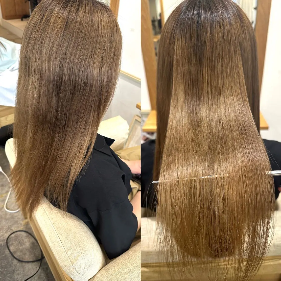 ミディアム 縮毛矯正 髪質改善×レイヤー 齊藤翔太のヘアスタイル