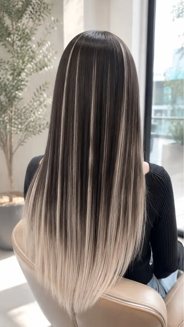 ロング カラー 佐伯 りょうのヘアスタイル
