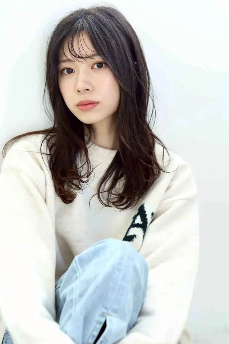 セミロング 小栗 柊翔のヘアスタイル