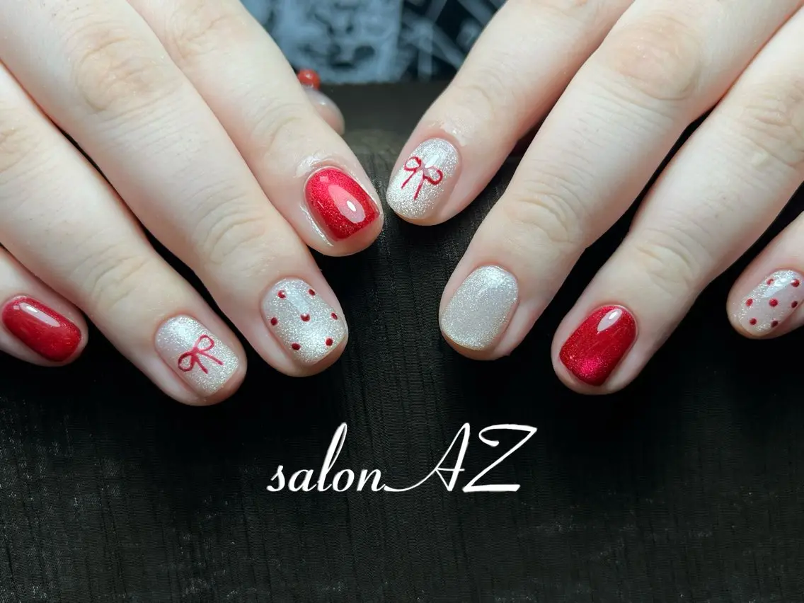 ネイル 長さ出し フットネイル フレンチネイル マグネットネイル ニュアンスネイル ハンドネイル salon AZのネイルデザイン