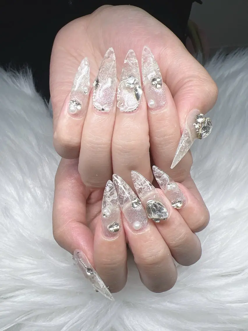 ネイル ハンドネイル Lee Nails チップ長さだし専門店のネイルデザイン