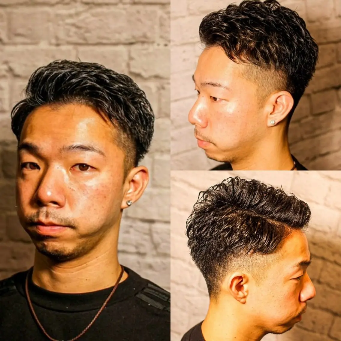 ショート パーマ メンズ 【新宿メンズ カット】田中連のヘアスタイル