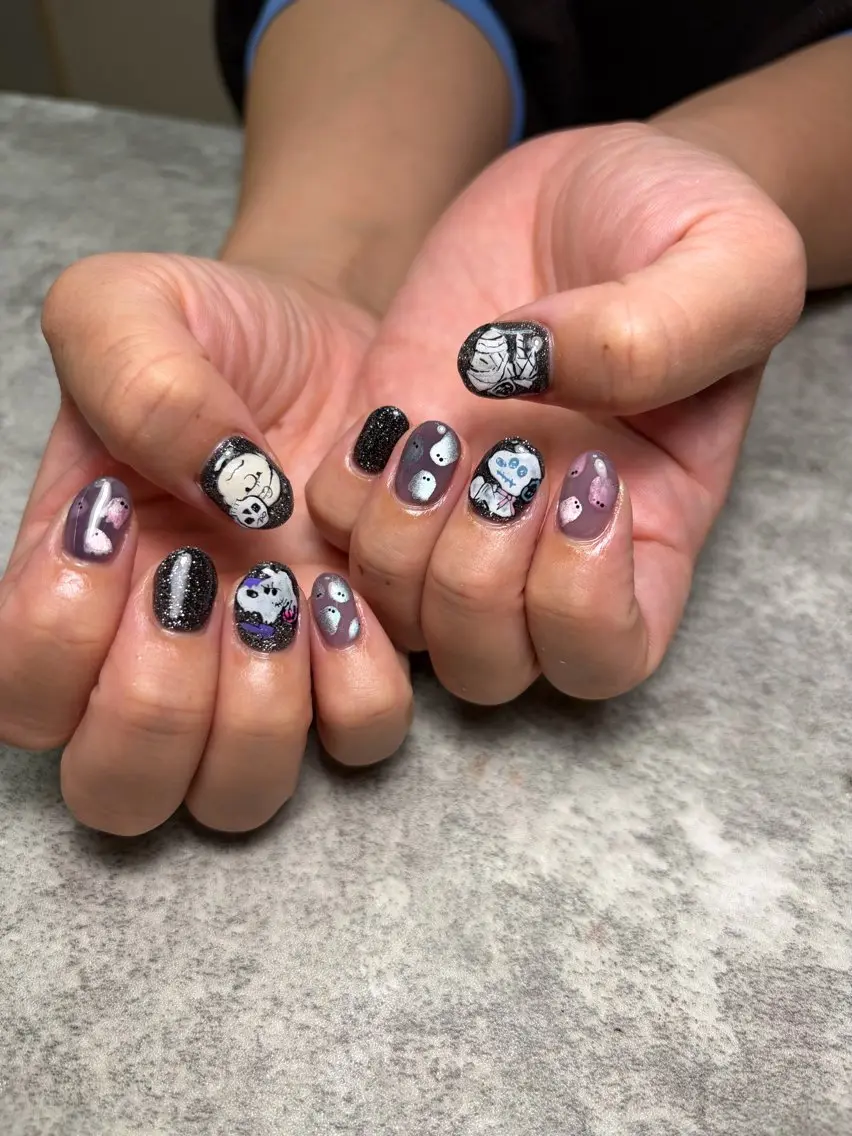 ネイル ハロウィン ハンドネイル RISA joie nailのネイルデザイン