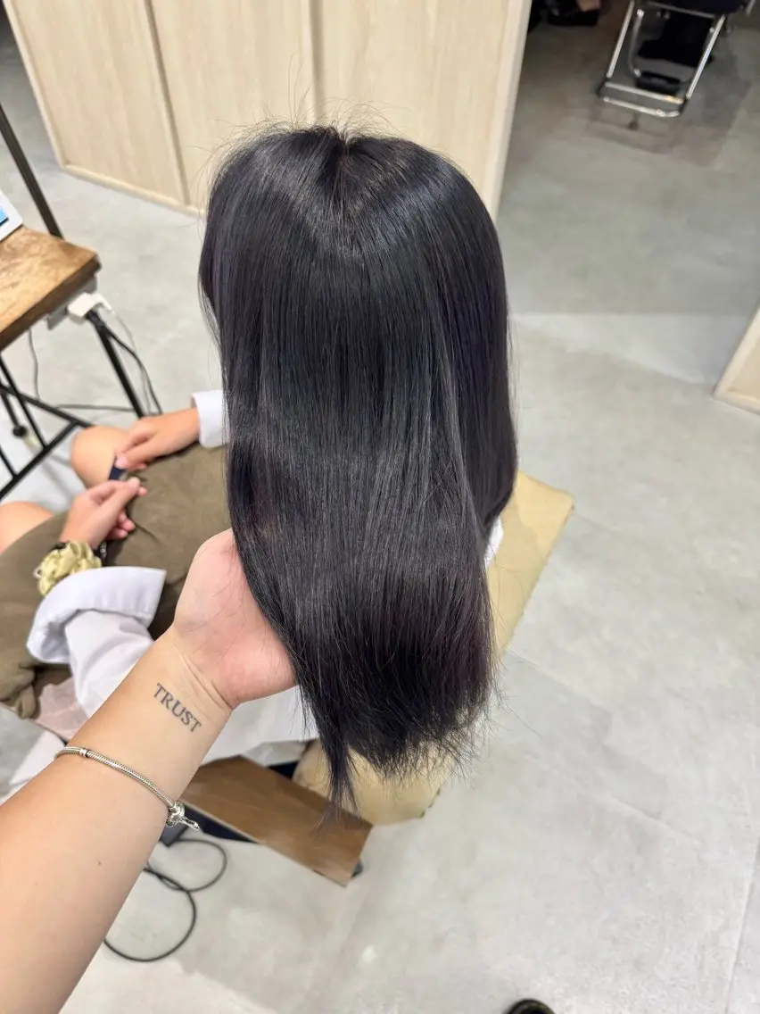 ロング カラー ブリーチなしwカラー /艶カラー/oukaのヘアスタイル