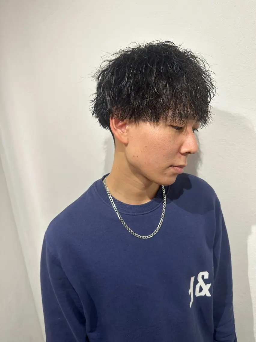 ショート カット パーマ 【似合わせ】 藤原 拓徒のヘアスタイル