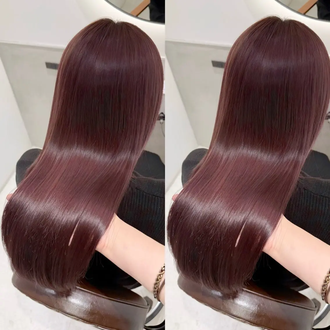 【🉐限定クーポン🌸】レイヤーカット+艶カラー+最高峰ケアトリートメントの写真