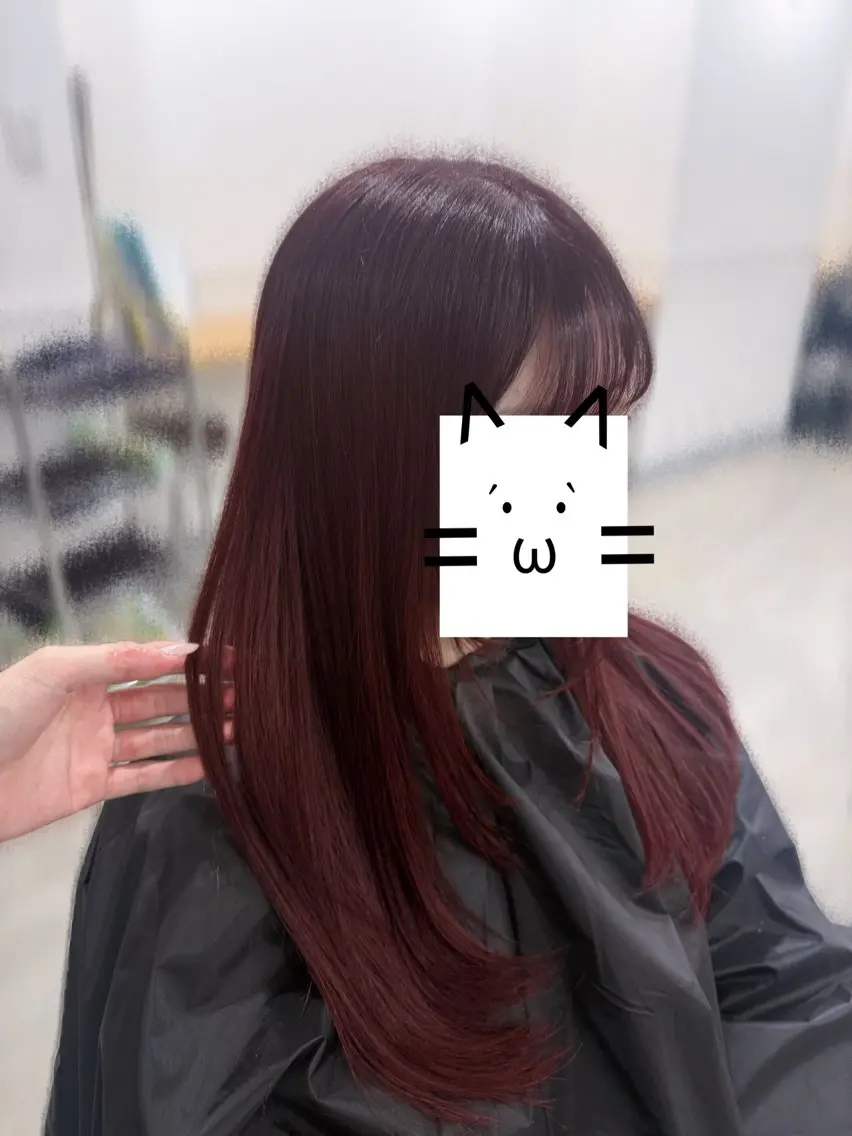 ロング アベ カイナのヘアスタイル