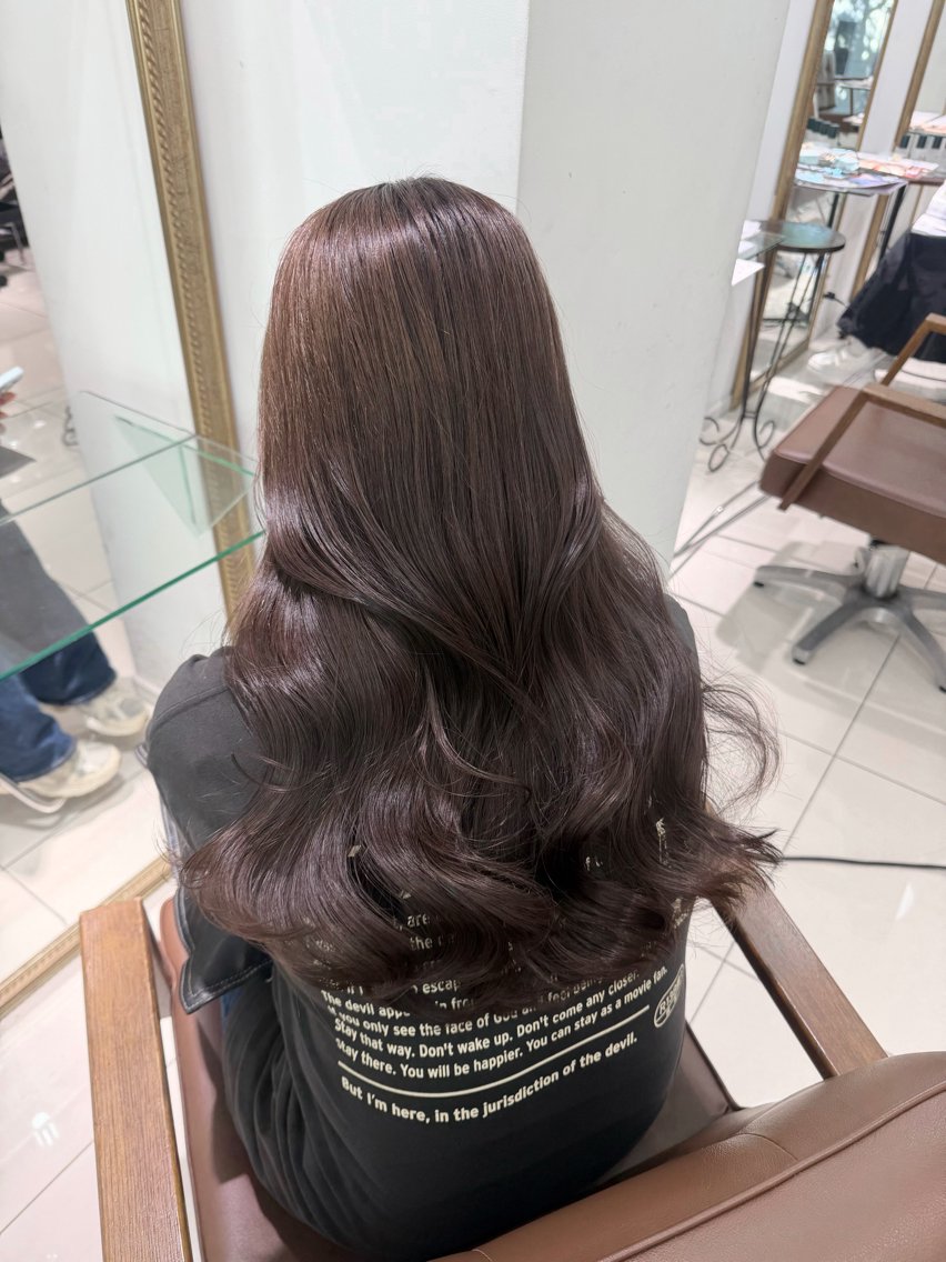 ロング カラー カット ヘアカラー トリートメント 髪質改善艶カラー🩶 Nanako ⟡.·のヘアスタイル