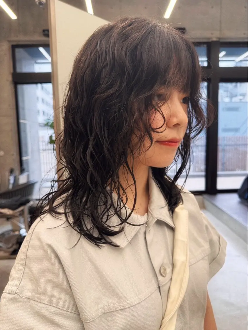 セミロング パーマ カット パーマ トリートメント FIG HairDesignのヘアスタイル