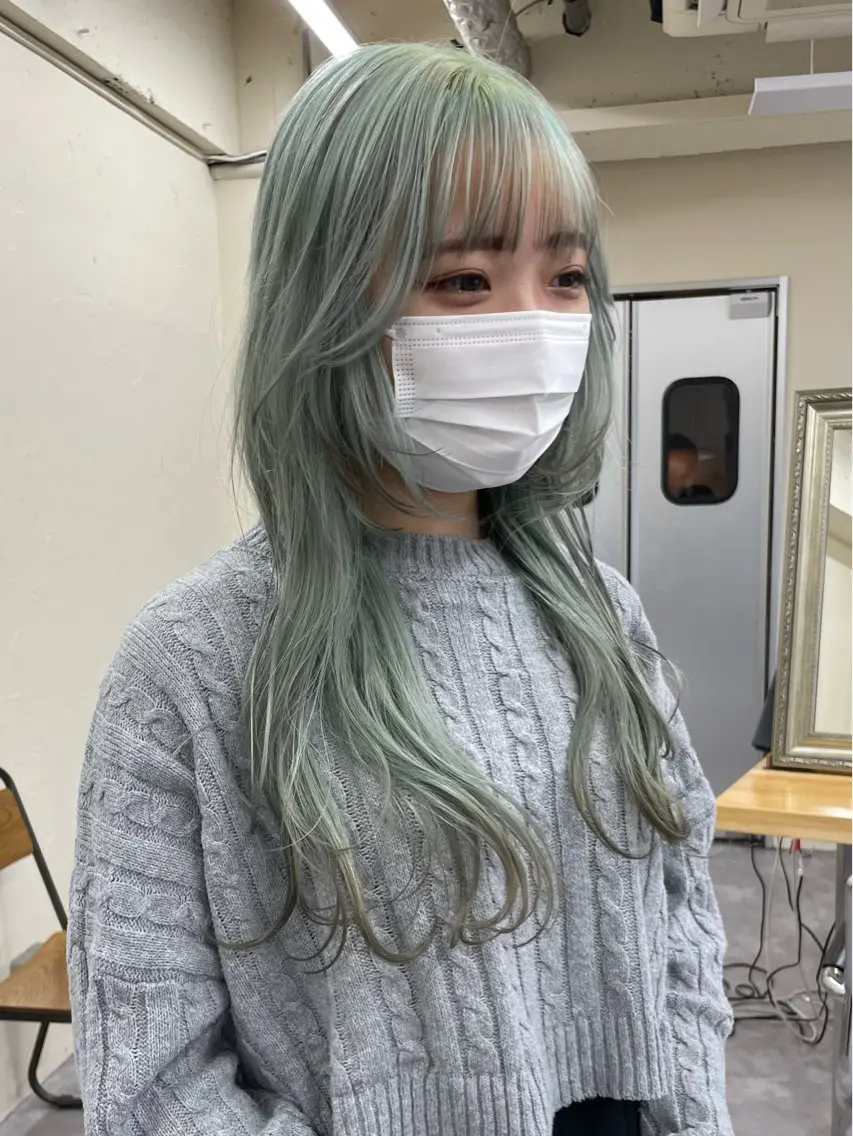 カラー レディースパーマ モデル募集RIKOのヘアスタイル
